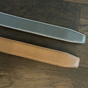 NEXBELT Genuine Leather Adjustable Grey and Brown Belts 36"